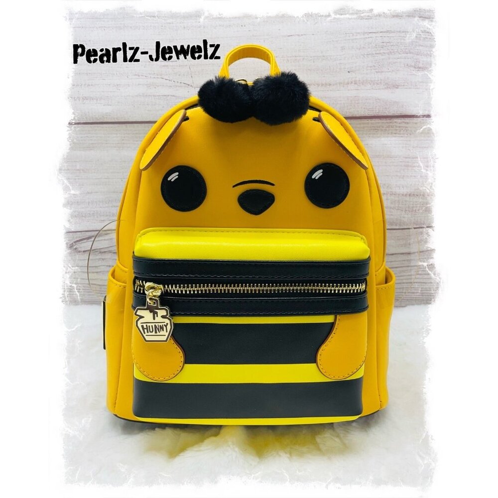 Loungefly Funko Pop! Winnie the Pooh Bee Cosplay Figural Mini Backpack NWT - Picture 1 of 6